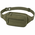 H¨¹fttasche 25 x 6 x 15 cm aus Polyester Olivgr¨¹n mit Rei?verschluss f¨¹r Alltag und Reisen