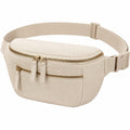 G¨¹rteltasche 30 x 8 x 15 cm aus Textil Beige mit verstellbarem Gurt und Rei?verschl¨¹ssen