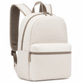 Rucksack 30x14x40 cm Textilgewebe Cremewei? f¨¹r Alltag mit Frontfach