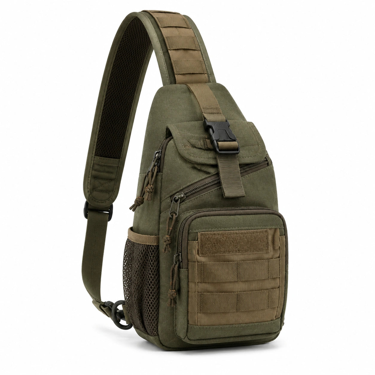 Umh?ngetasche 18 x 10 x 32 cm aus Textilgewebe olivgr¨¹n f¨¹r Alltag und Outdoor