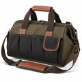 Reisetasche 45 cm Textil Olivgr¨¹n Schwarz mit Schultergurt und Au?entaschen
