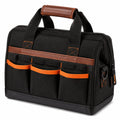 Werkzeugtasche 40 x 18 x 28 cm Textilgewebe schwarz Organizer mit Rei?verschluss